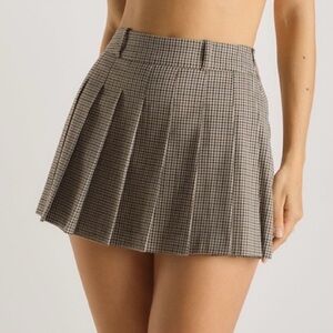 Lounge Houndstooth Mini Skort